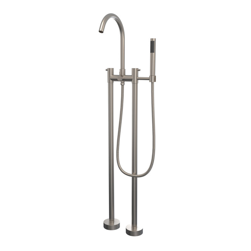 Robinet de baignoire autoportante 40 po x 8 po DreamLine Caribbean, Nickel brossé