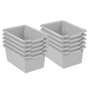 Bendi-Bins with Handles, Flexible Plastic Storage Baskets, 13in x 10in