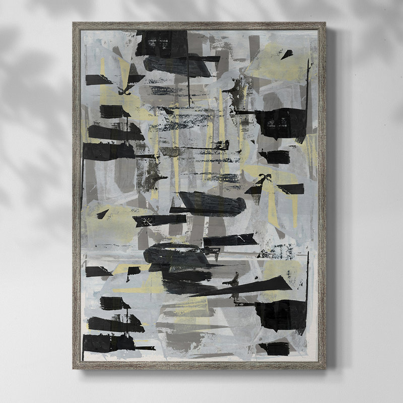 Tiles & Texture Abstract Angles III Framed Print - Solid Wood, 21" H x 17" W