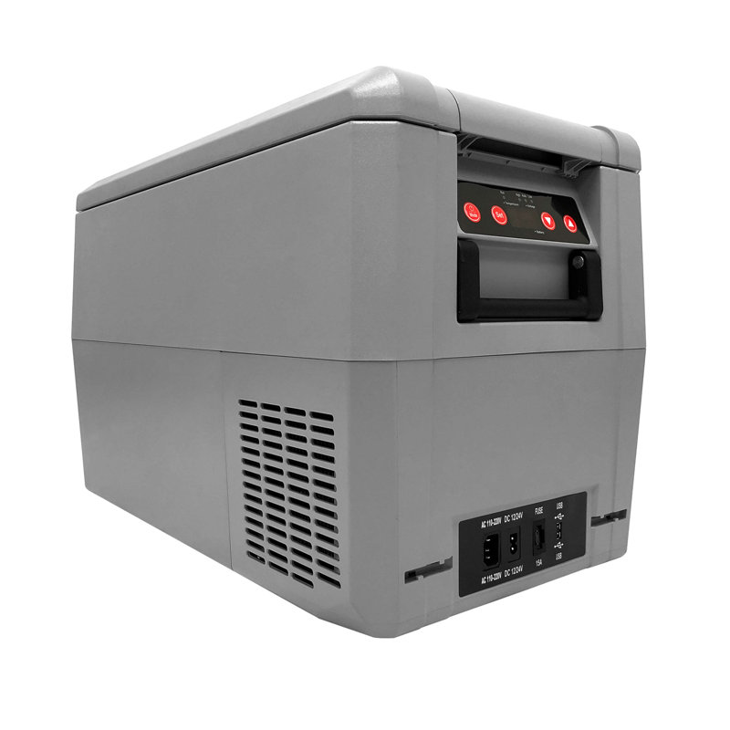 Gray 34 Quart Electric Portable Freezer Refrigerator