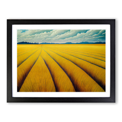 Watercolour Wheat Field Vol.6 - Single Picture Frame Print