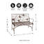 Banc de jardin papillon en fer