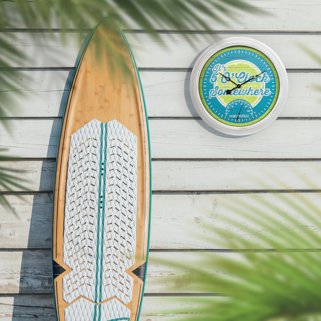 Margaritaville 15.75" Indoor/Outdoor Wall Clock La Crosse Technology