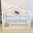 Vonie Wood Daybed with Roof and Slats-656567935-656634594