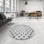 Tapis blanc/noir zone à motif-1432880172