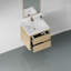 Armoire de rangement flottante pour salle de bain avec comptoir en résine de pierre et tiroirs à fermeture en douceur-360821963
