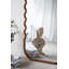 Miroir surdimensionné 31,4 x 1,4 x 74 po avec cadre brun unique