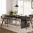 Zaiveon 78.74" Iron Dining Table(Chairs not included)-842145714-846784629