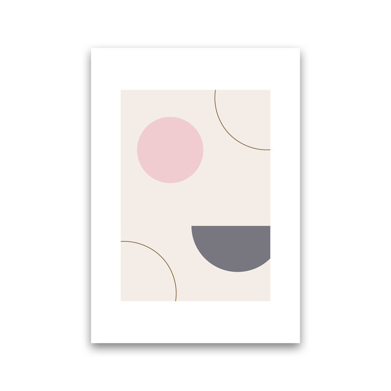 Mila Pink Abstract N23 by Pixy Paper - Print, Unframed, 42cm H x 29.7cm W x 1cm D
