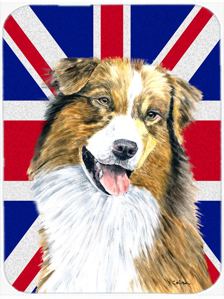 Berger australien en verre à drapeau anglais britannique caroline Union Jack