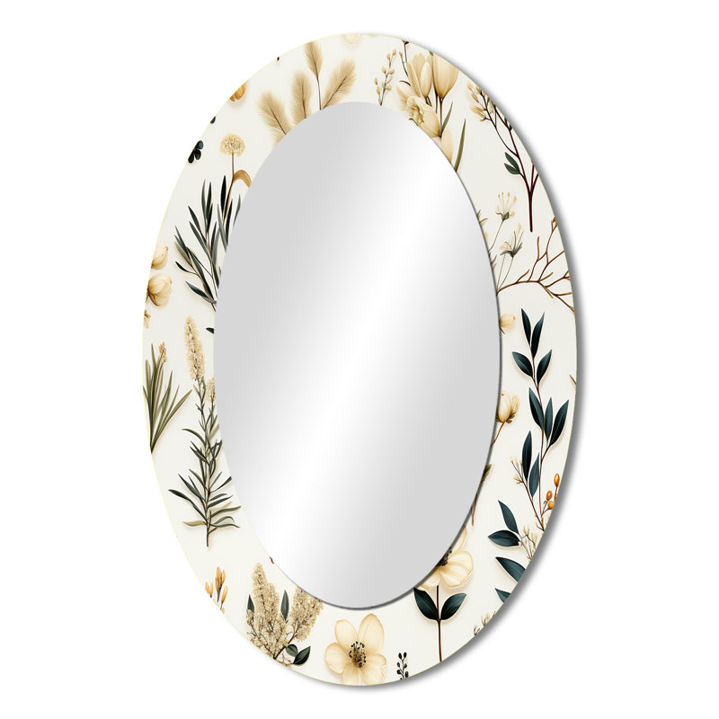 Miroir mural Botanical, H 36 po x l 24 po
