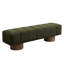 Banc rembourré de 64 po Boucle 64 po, fabrication au sol, banc à installation rapide de 18 po de hauteur avec mousse à densité de 11 po, utilisations diverses-741151130-741151135