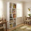 5-tier Modern Geometric Asymmetrical Bookcase, Open Back Etagere Display Shelf-1066334691