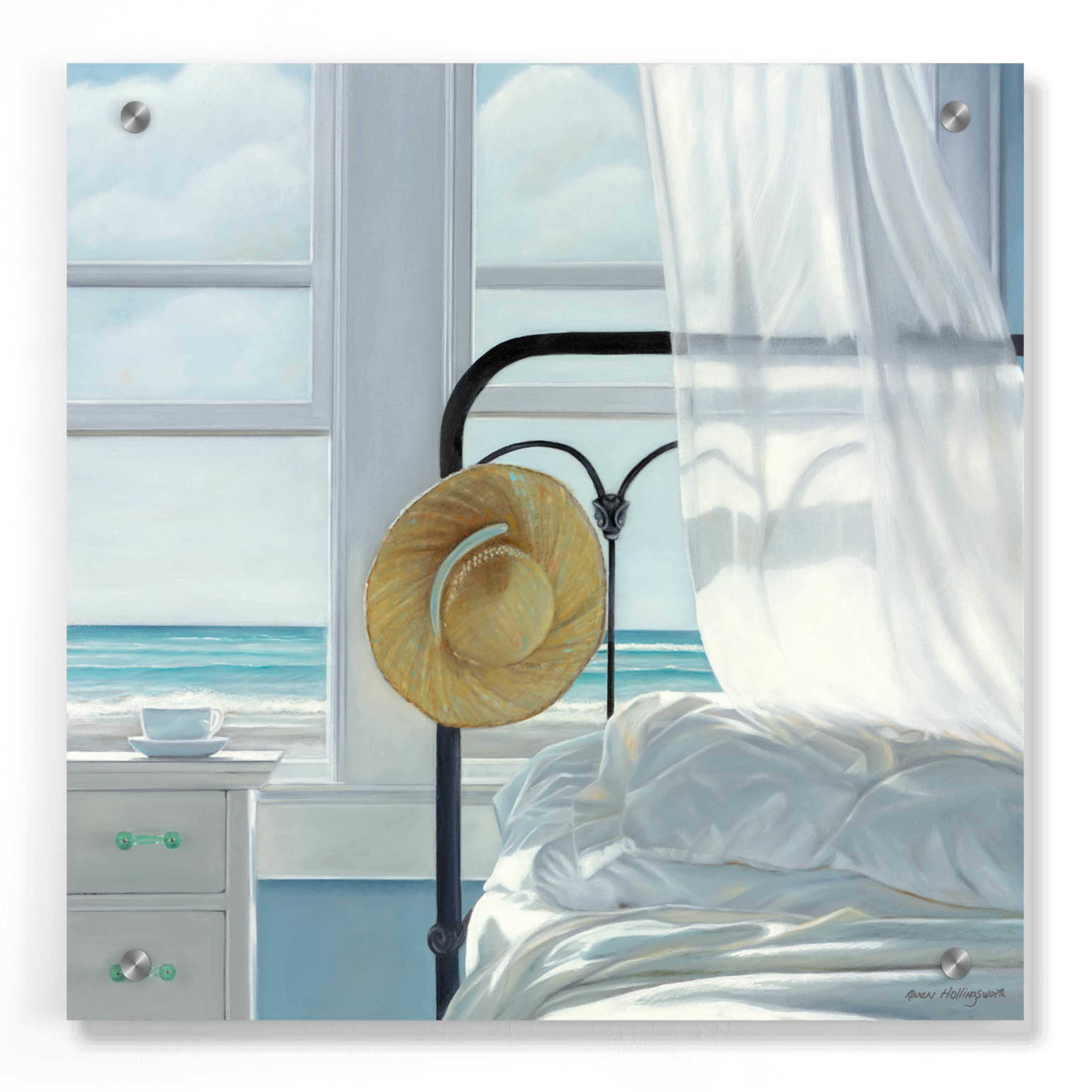 Dovecove 'Sand in the Sheets' by Karen Hollingsworth, Acrylic Wal Art