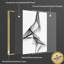 "Abstract Lines", art mural encadré en aluminium-1754470694-1754470695