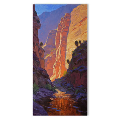 «Echoes Of The Canyon Sun», estampe numérique sur toile tendue avec châssis