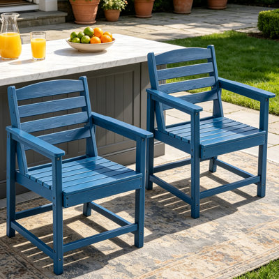 Patio Dining Chair HDPE Armchair