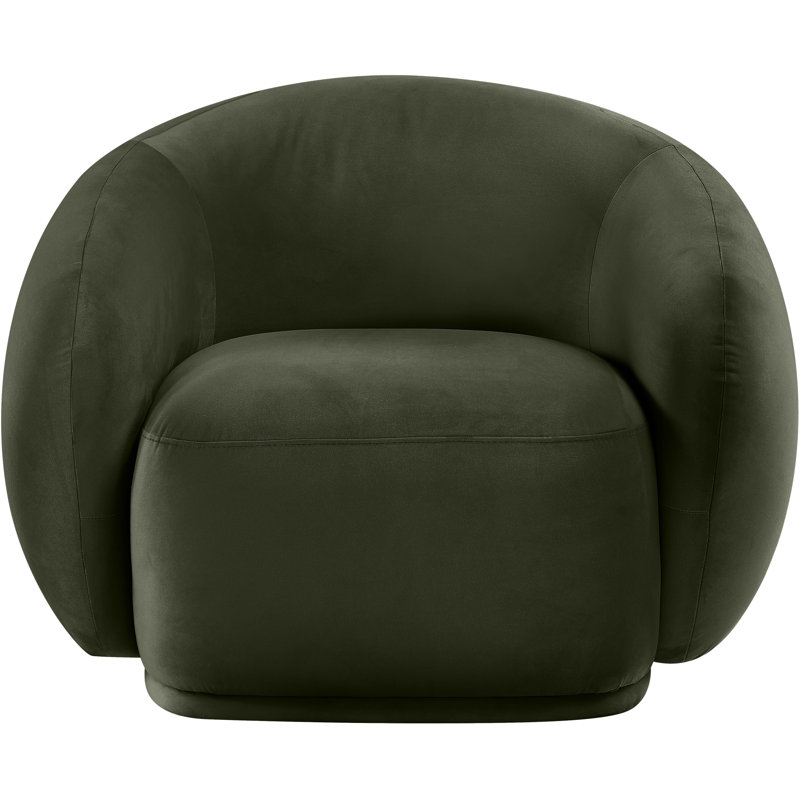 Chaise en velours Emery, Velours vert
