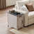 Plateau gris / base blanche