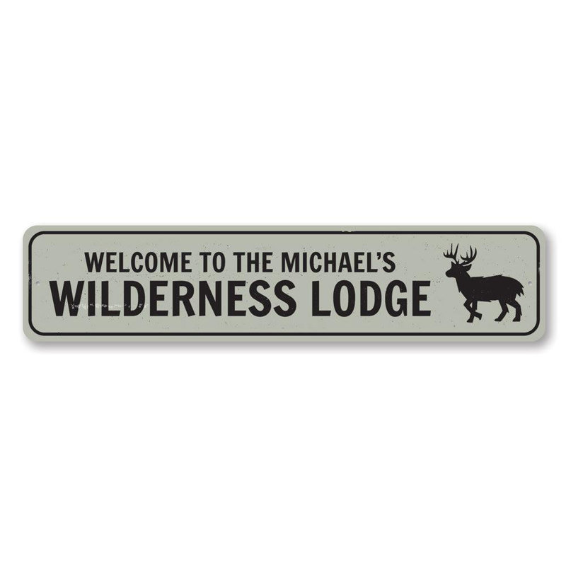 Panneau en aluminium Wilderness Lodge, H 4 po x l 18 po x P 0,04 po