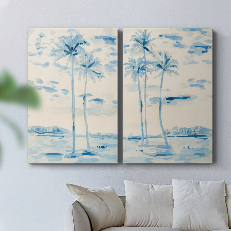 Toile tendue avec châssis I - Premium Coconut Grove, H 60 po x l 80 po