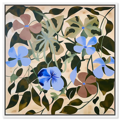 Art floral tropical sur toile Rhythic Blooms par Art Remedy