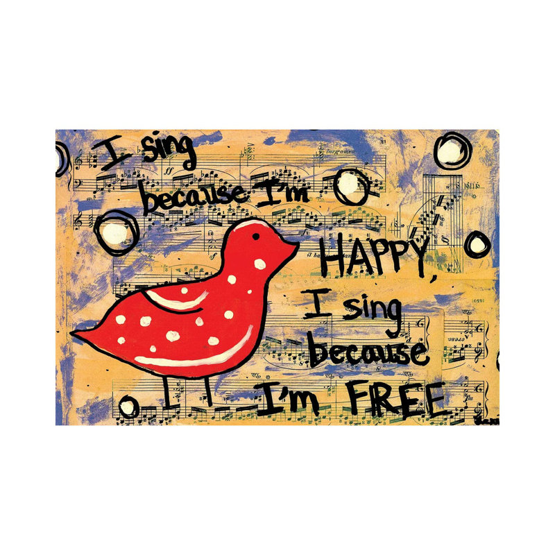 I Sing by Elexa Bancroft - Print on Canvas, Wrapped Canvas, 20.32 cm H x 30.48 cm W