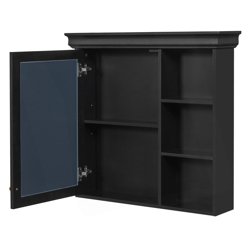 Armoire à pharmacie de salle de bain avec miroir, armoire à miroir murale avec rangement