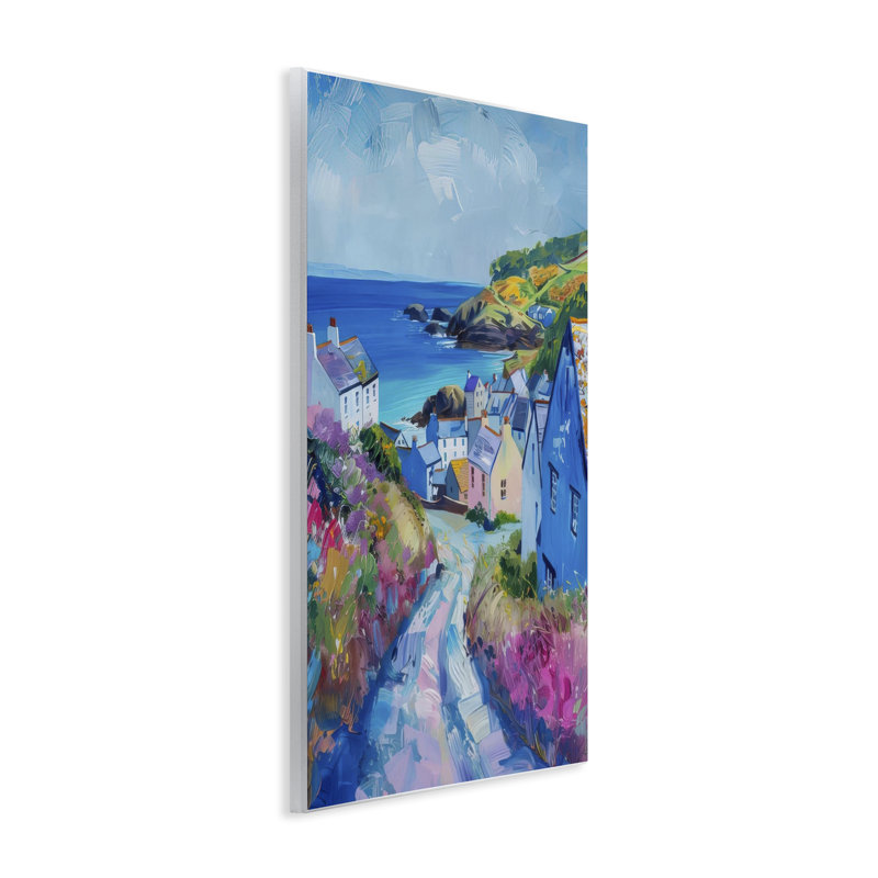 Plaque murale bord de mer Seaside Town, design par LSR Design Studio, H 19 po x l 13 po