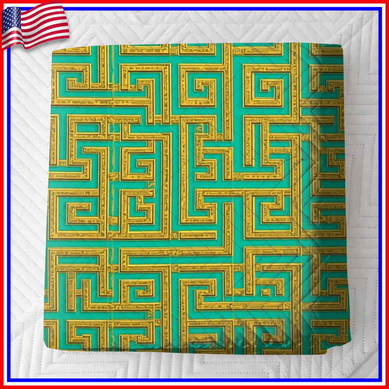 Couvre-lit matelassé Intricate Maze, King