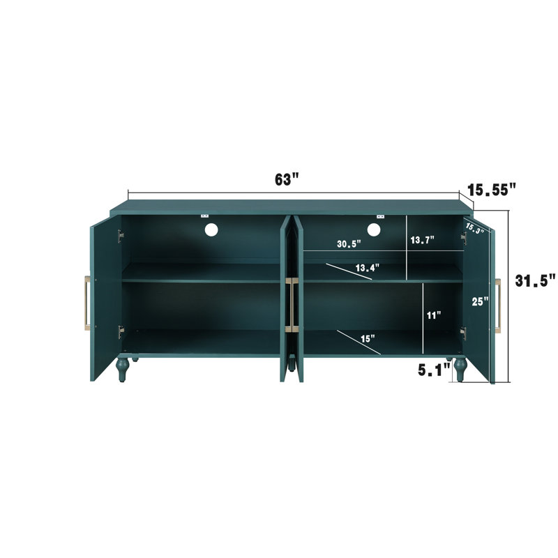 Armoire de rangement bleu marine avec poignée en métal tendance et portes à fleur complexes pour le hall d'entrée