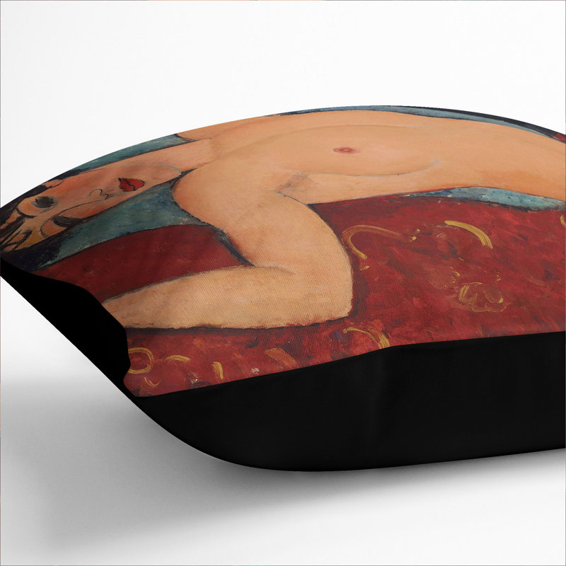 Nude Female Vol.1 Square Throw Cushion, Black, 55cm H x 55cm W x 20cm D
