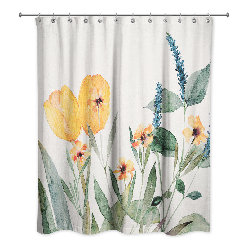 Shower Curtain, Orange