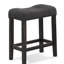 Tabouret capitonné à hauteur de comptoir à boutons, ensemble de 2-119008425