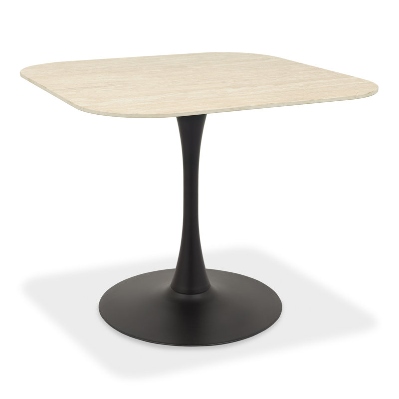 Carter Sintered Stone Table With 4 Arlo Chairs In Faux Leather, Beige, Green