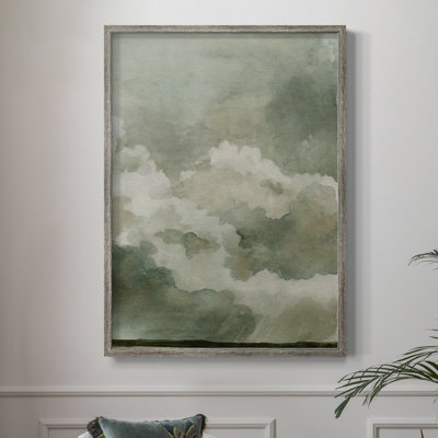 Coming Rain II Framed Print - Solid Wood