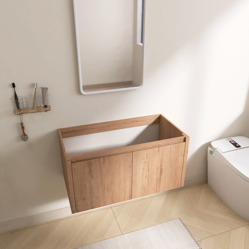 Lavenia 36" Single Wall-Mounted Bathroom Vanity Base Only