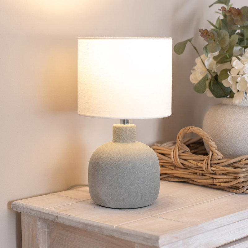 Chelsea Ceramic Table Lamp, Yes, Grey