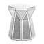 Table basse Luxury Home Furniture avec miroir