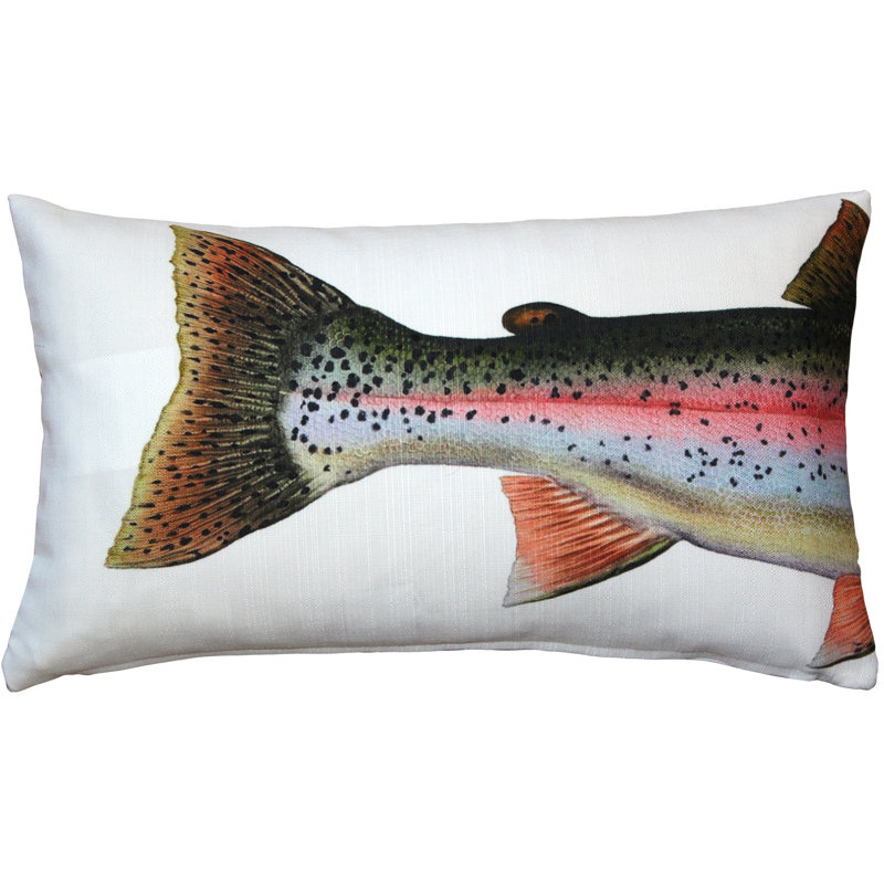  Coussin lombaire intérieur / extérieur Rainbow Trout Fish