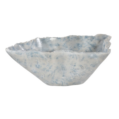 Cast Blue Onyx Bowl, Faux Finish, Narrow