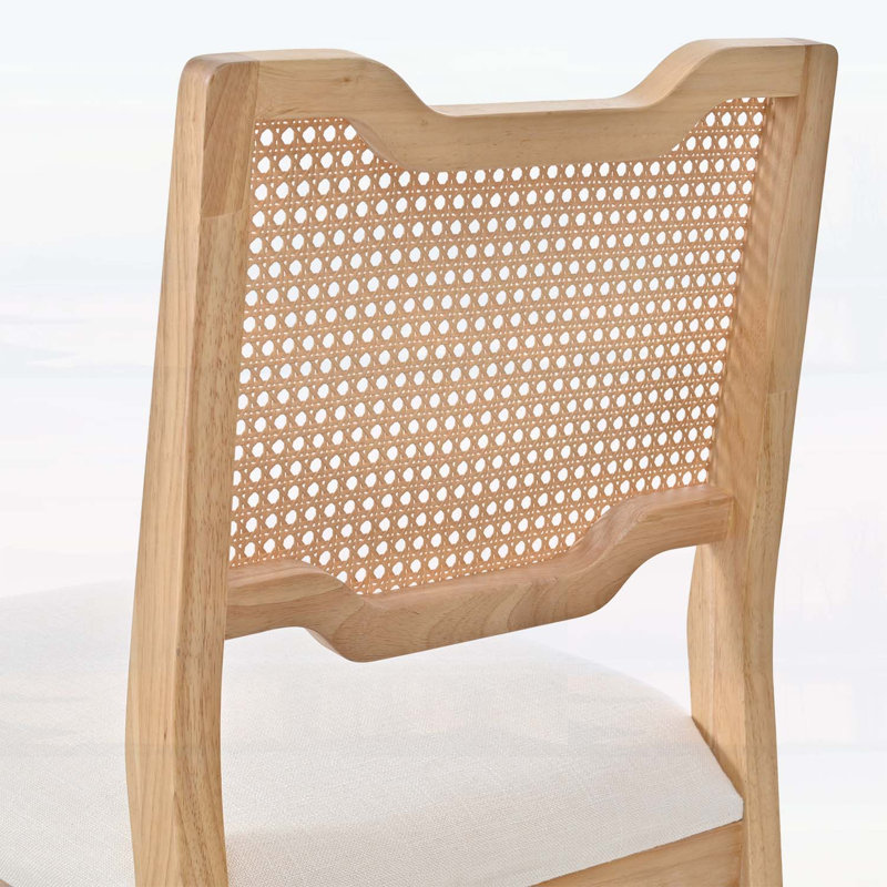 Ensemble de 2 tabourets de bar de style campagnard de 71 cm (28 pouces), tabourets de comptoir en fer sans accoudoirs et rembourrés avec dossier en rotin naturel pour la cuisine et la salle à manger