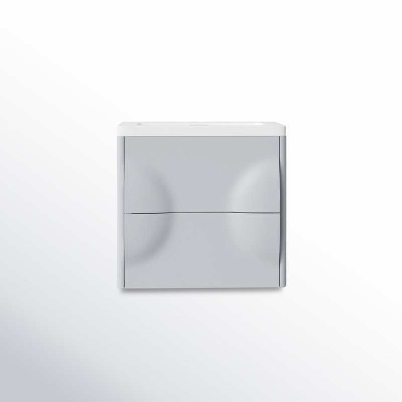 Colmar 24" W Single Wall Mounted Vanity, Light Gray