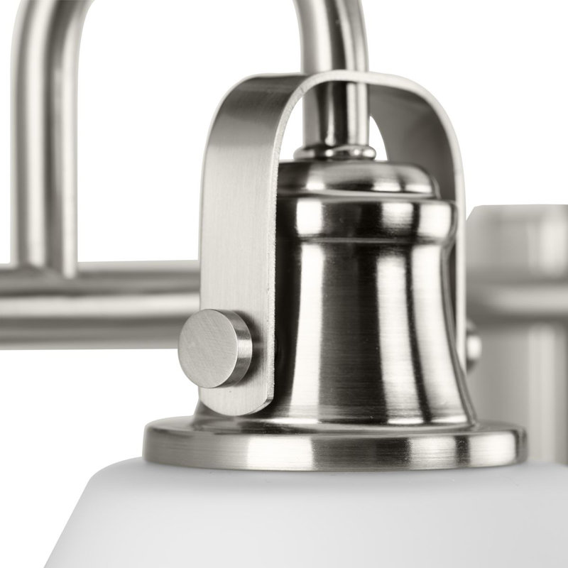 Éclairage de salle de bain à 4 lumières à intensité variable, Nickel brossé