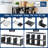 12 Cube Storage Organizer, DIY Bookcase, Metal Bookshelf,Tall Book Case For Bedroom, Living Room,Office,Closet ,Black Cubicle Rack