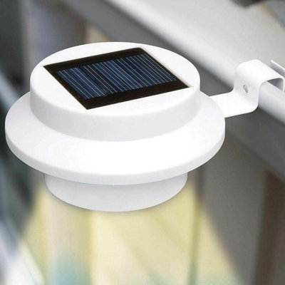 Chrome Solar Powered Integrated LED Outdoor Wall Lantern