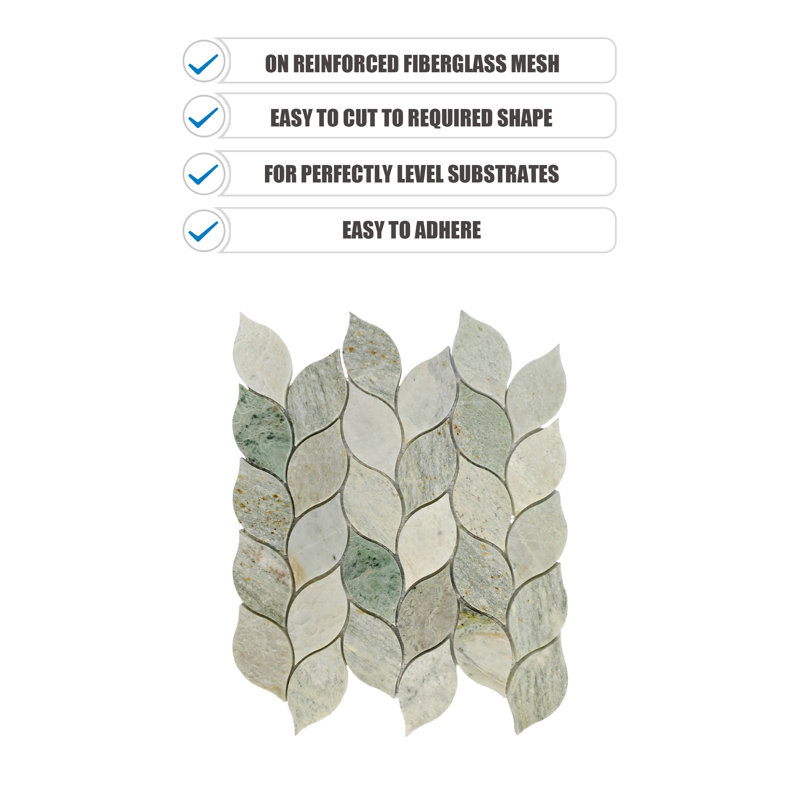 4" x 2" Marble Novelty Mosaic Tile
