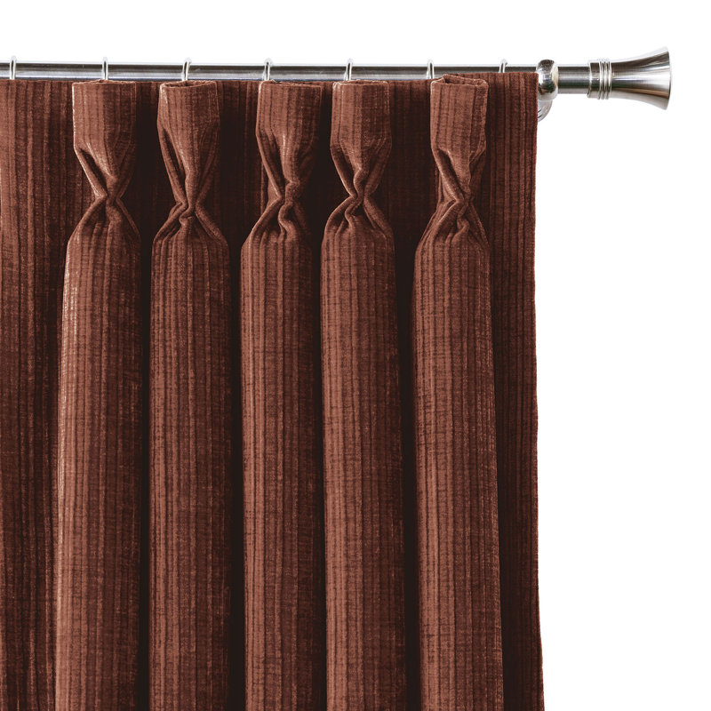 Rideau obscurcissant en chenille Rufus, L 20 po x L 120 po