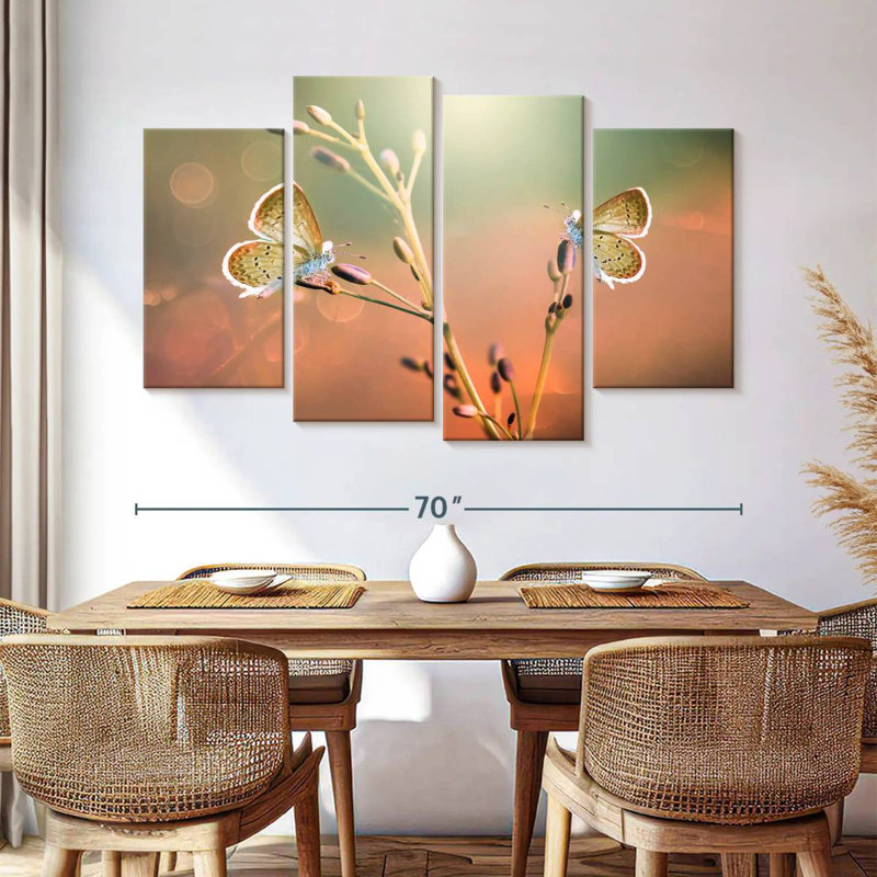 Brampt Butterfly Pair, 42'' H x 68'' W