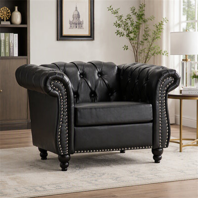 Fauteuil d'appoint l 39 po Chesterfield